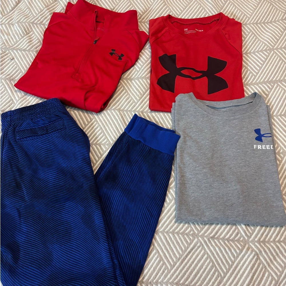 Under Armour Kids Lot of 4 YM shirt pants